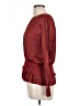 Azoe 100% Polyester Burgundy Long Sleeve Blouse Size L - photo 5