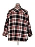 Roaman's 100% Cotton Plaid Black 3/4 Sleeve Button-Down Shirt Size 20 - photo 2