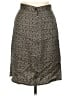 Neiman Marcus 100% Silk Tweed Brown Silk Skirt Size 12 - photo 1
