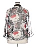 Investments II 100% Polyester Print Silver Black Kimono Size 2X - photo 2
