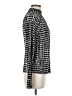 J by Joie 100% Polyester Houndstooth Silver Long Sleeve Blouse Size M - photo 4