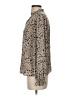 Shein 100% Polyester Animal Print Tan Long Sleeve Blouse Size 4 - photo 5