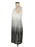 Maia 100% Polyester Graphic Silver Casual Dress Size 10 - photo 5