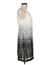Maia 100% Polyester Graphic Silver Casual Dress Size 10 - photo 4