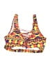 Unbranded Print Yellow Orange Swimsuit Top Size M - photo 2