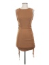 Lioness Solid Brown Casual Dress Size XS - photo 1