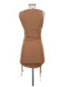 Lioness Solid Brown Casual Dress Size XS - photo 2