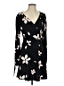 Mango Floral Black Cocktail Dress Size S - photo 1