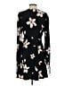 Mango Floral Black Cocktail Dress Size S - photo 2