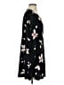 Mango Floral Black Cocktail Dress Size S - photo 4