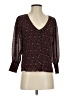 Madewell 100% Polyester Black 3/4 Sleeve Blouse Size 00 - photo 1