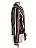 Buckle Black Stripes Brown Long Sleeve Blouse Size L - photo 4