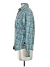 First Ascent 100% Polyester Plaid Teal Long Sleeve Blouse Size XS - photo 5