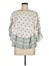 Kaari Blue Ivory 3/4 Sleeve Blouse Size M - photo 1