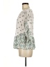 Kaari Blue Ivory 3/4 Sleeve Blouse Size M - photo 5