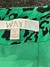 WAYF 100% Polyester Animal Print Green Casual Skirt Size S - photo 4