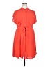 Mlle Gabrielle 100% Polyester Orange Casual Dress Size 2X - photo 1