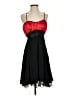Snap 100% Polyester Hearts Black Cocktail Dress Size 11 - photo 1