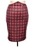 Shein Curve Plaid Red Formal Skirt Size 3X - photo 1