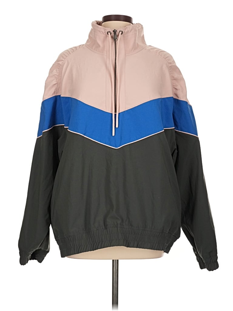 Pre-owned Fp Movement Windbreaker Jacket In Green