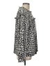 Karl Lagerfeld Animal Print Silver Gray Long Sleeve Blouse Size L - photo 4