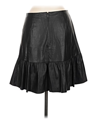 Rebecca Taylor Faux Leather Skirt (view 2)