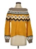 Express Chevron-herringbone Yellow Pullover Sweater Size S - photo 1