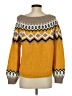 Express Chevron-herringbone Yellow Pullover Sweater Size S - photo 2
