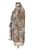 2b bebe 100% Polyester Animal Print Brown Tan 3/4 Sleeve Blouse Size S - photo 5
