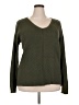 City Chic Chevron-herringbone Green Pullover Sweater Size 18 Plus (M) - photo 1