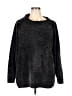 Karen Scott 100% Polyester Metallic Black Pullover Sweater Size 2X - photo 1