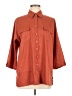 Sarah Bentley Solid Orange 3/4 Sleeve Blouse Size M - photo 1