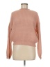 Shein Solid Pink Turtleneck Sweater One size - photo 1