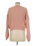 Shein Solid Pink Turtleneck Sweater One size - photo 2