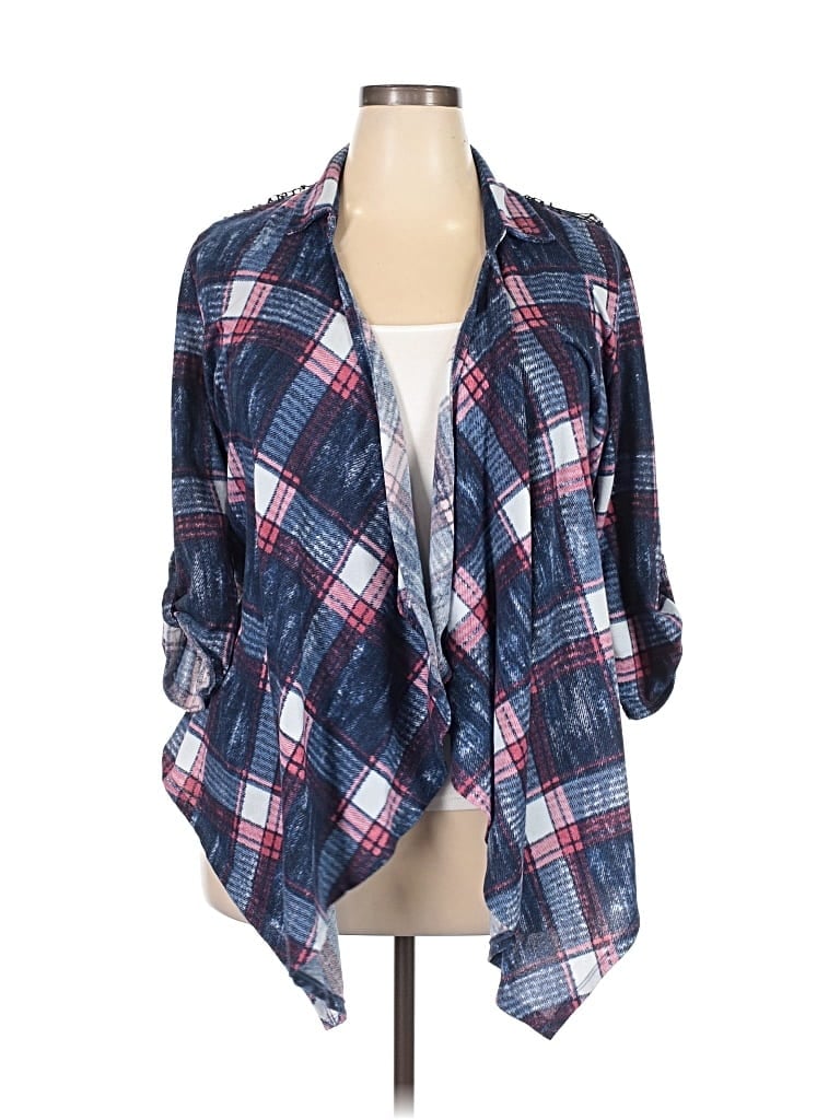 Pre-owned Eye Candy Kimono In Blue