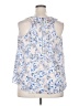 French Connection 100% Polyester Blue Sleeveless Blouse Size 2X - photo 2