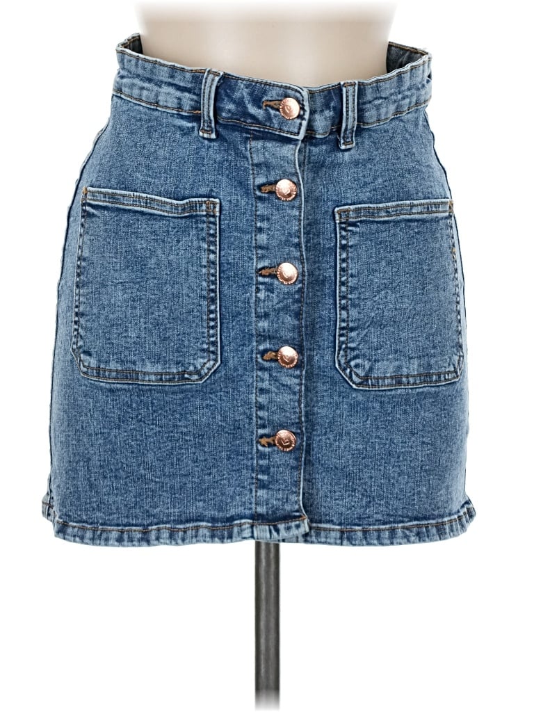 Pre-owned Lovegen Denim Skirt In Blue