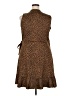 Lands' End Animal Print Brown Casual Dress Size XL - photo 2