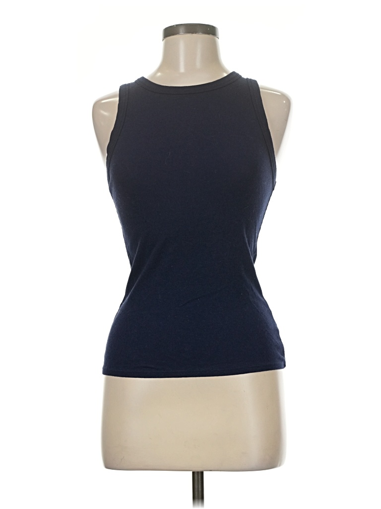 Pre-owned A New Day Tank Top Blue Halter Neckline Tops