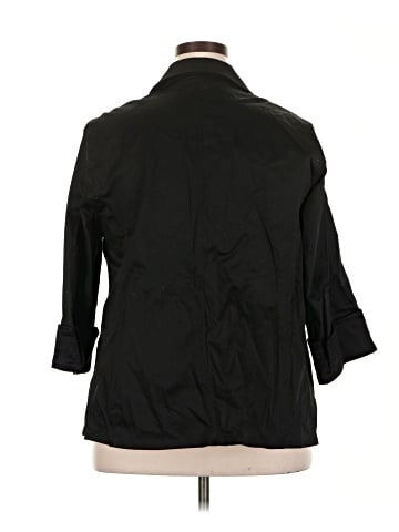 Jones New York Signature 3/4 Sleeve Button-Down Shirt (view 2)