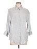 Cupio Gray 3/4 Sleeve Button-Down Shirt Size L - photo 1