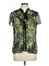East5th Tropical Green Short Sleeve Blouse Size L - photo 1