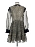 Topshop 100% Polyester Animal Print Gray Cocktail Dress Size 4 - photo 2