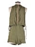 Ethereal 100% Rayon Solid Green Romper Size M - photo 2