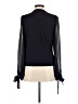 CeCe Black Long Sleeve Blouse Size M - photo 2
