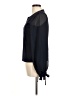 CeCe Black Long Sleeve Blouse Size M - photo 5