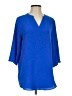 Your Style 100% Polyester Blue 3/4 Sleeve Blouse Size S - photo 1
