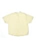 Zara Stripes Yellow Short Sleeve Button-Down Shirt Size 9 - 10 - photo 1