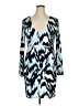 Jennifer Lopez Print Blue Cocktail Dress Size XL - photo 1