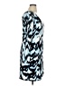 Jennifer Lopez Print Blue Cocktail Dress Size XL - photo 4